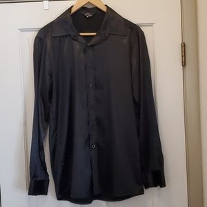 Paul Jones Black Satin Shirt